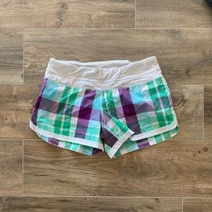Lululemon plaid shorts